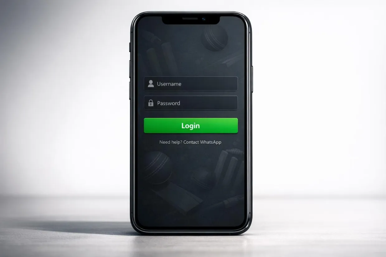 Lotus365 Login screen on www.Lotus365app.site — enter your betting ID and start betting
